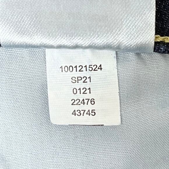 INC Women's Jeans 12/31 Embroidered-Cuff Cropped Dark Wash High Rise Distressed - Picture 11 of 11